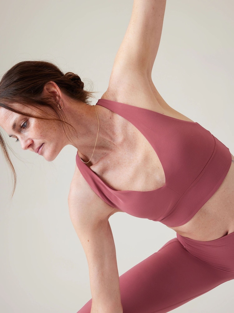 Athleta Red A-C Cup Transcend Plunge Low Impact Sports Bra - Image 5 of 5