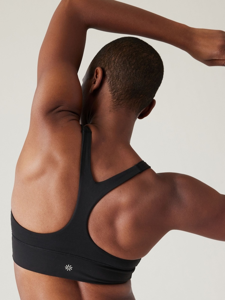 Athleta Black A-C Cup Transcend Plunge Low Impact Sports Bra - Image 2 of 8
