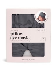 Kitsch Satin Pillow Eye Mask in Charcoal - Image 2 of 4