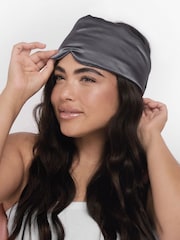Kitsch Satin Pillow Eye Mask in Charcoal - Image 3 of 4