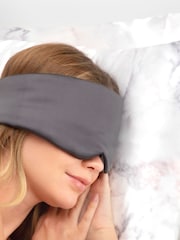 Kitsch Satin Pillow Eye Mask in Charcoal - Image 4 of 4