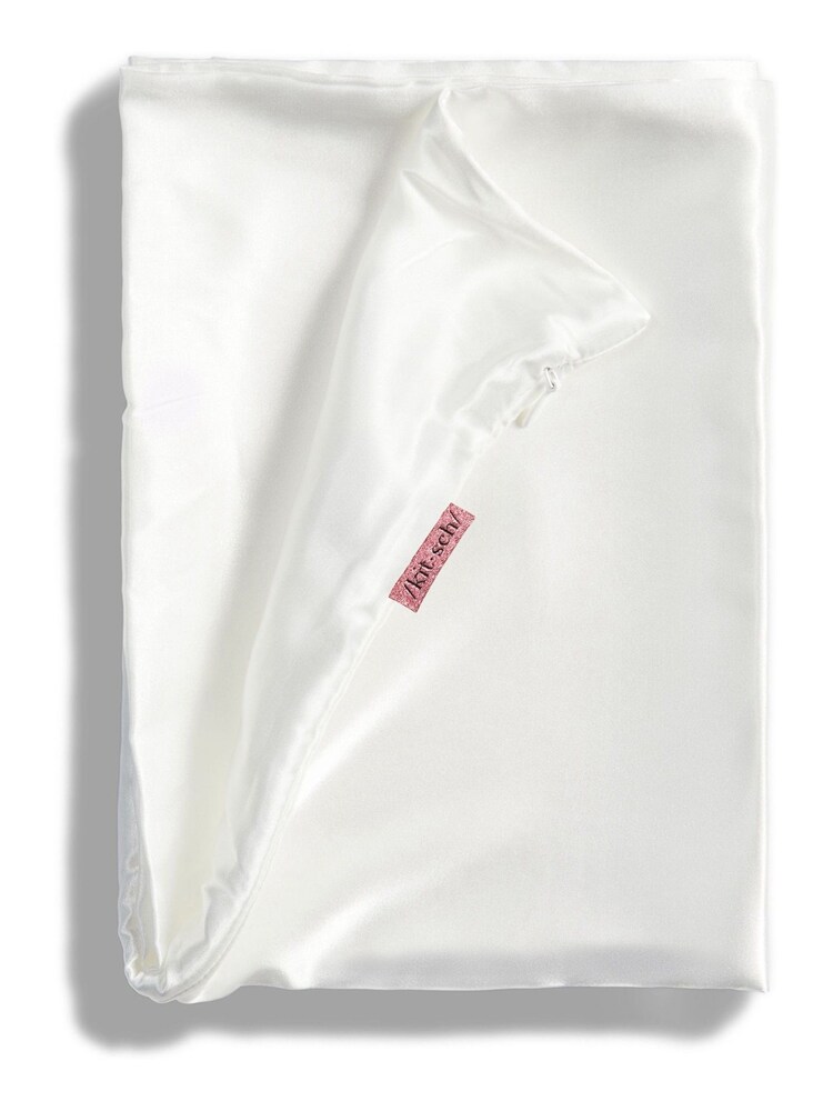 Kitsch Ivory Satin Pillowcase - Image 2 of 4