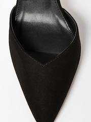 Friends Like These Black Regular Fit Cross Over Pointed Mid Court Heel - Image 4 of 4
