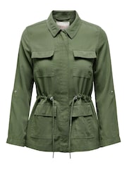ONLY Khaki Green Utility Pocket Cargo Jacket - Image 5 of 5