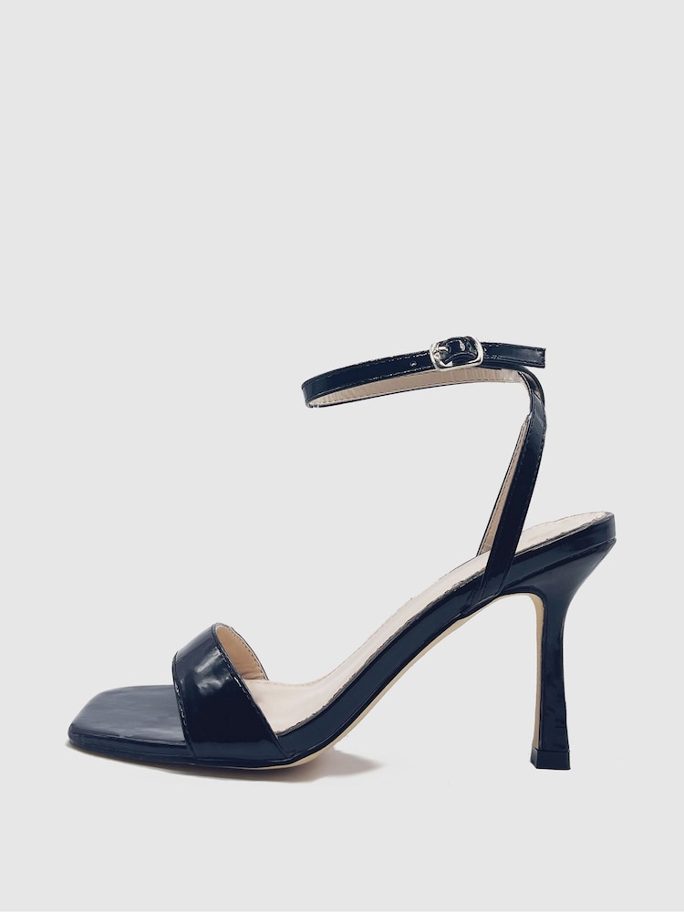 Novo Black Amy Mid Heel Ankle Strap Sandals - Image 2 of 2 Novo Black Amy Mid Heel Ankle Strap Sandals - Image 2 of 2