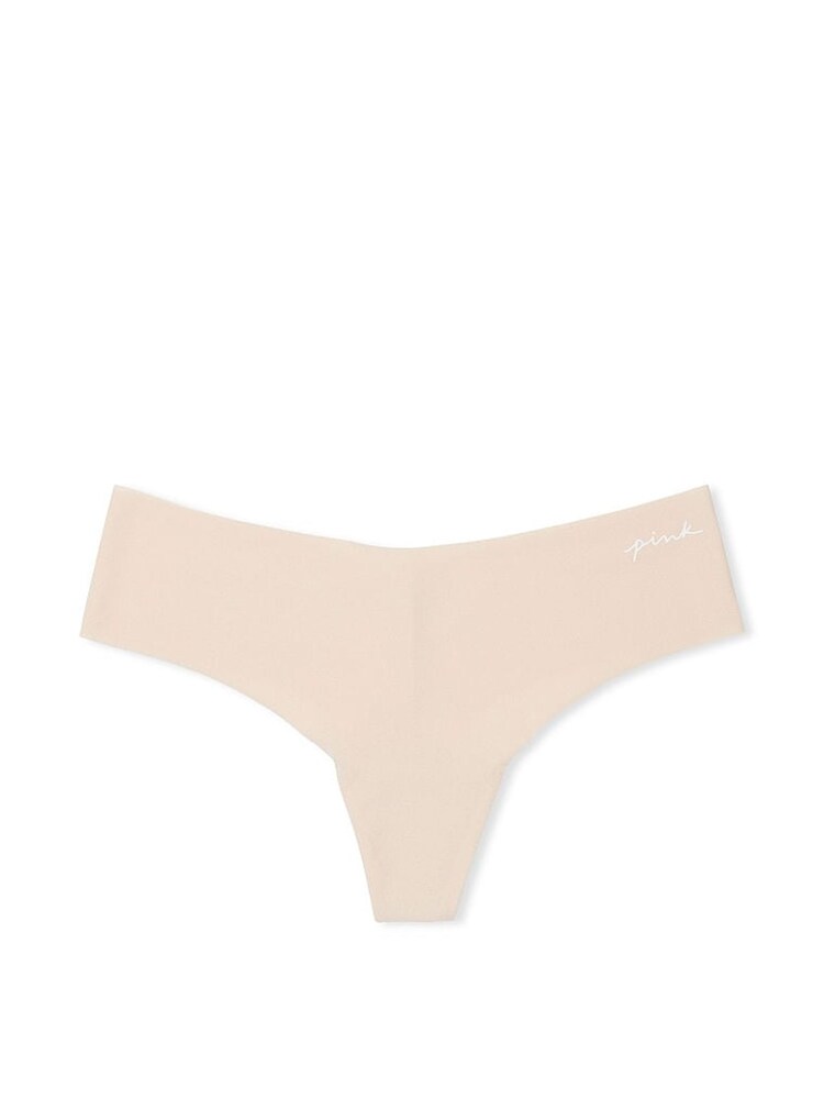 Victoria's Secret PINK Marzipan Nude No Show Thong Knickers - Image 3 of 3
