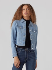 VERO MODA Light Blue Classic Denim Jacket - Image 1 of 5