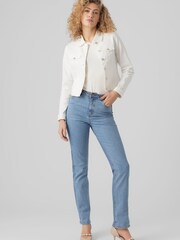 VERO MODA White Classic Denim Jacket - Image 2 of 4
