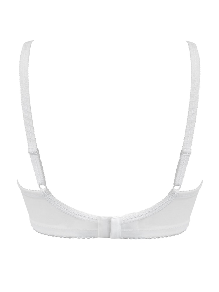 Pour Moi White/Pink Fuller Cup St Tropez Full Cup Bra - Image 5 of 5 Pour Moi White/Pink Fuller Cup St Tropez Full Cup Bra - Image 5 of 5