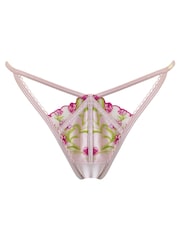 Pour Moi Soft Pink India Embroidery V Thong - Image 4 of 5