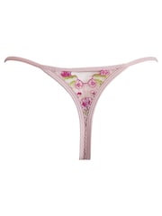 Pour Moi Soft Pink India Embroidery V Thong - Image 5 of 5