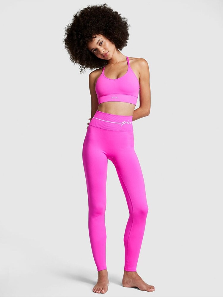 Victoria's Secret PINK Pink Berry Long Logo Legging - Image 1 of 3