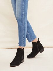 Friends Like These Black Wide Fit Side Zip Low Heel Ankle Boot - Image 3 of 4