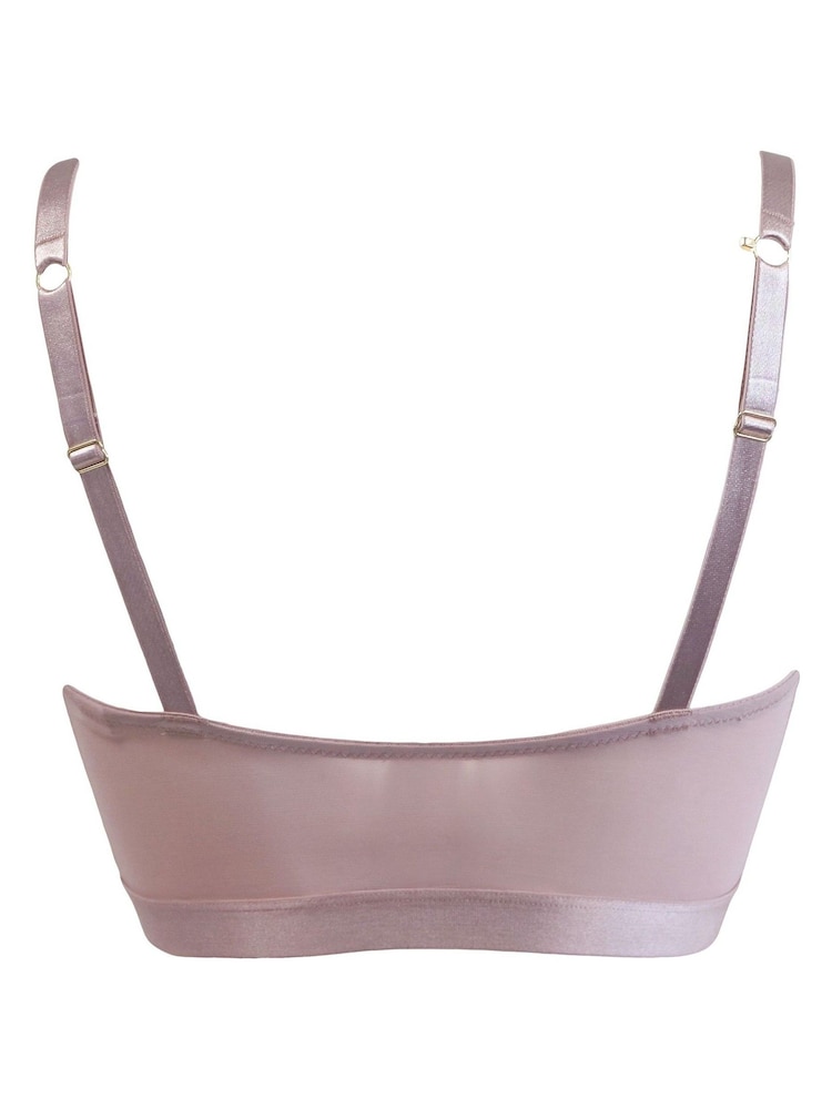 Pour Moi Rose Gold Bralette India Front Fastening Underwired Bralette - Image 4 of 4