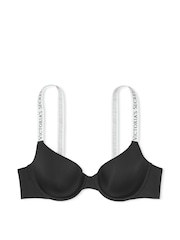 Victoria's Secret Black and White Demi Lightly Lined Bra - Image 3 of 3