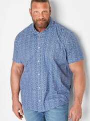 BadRhino Big & Tall Blue Poplin Shirt - Image 1 of 2
