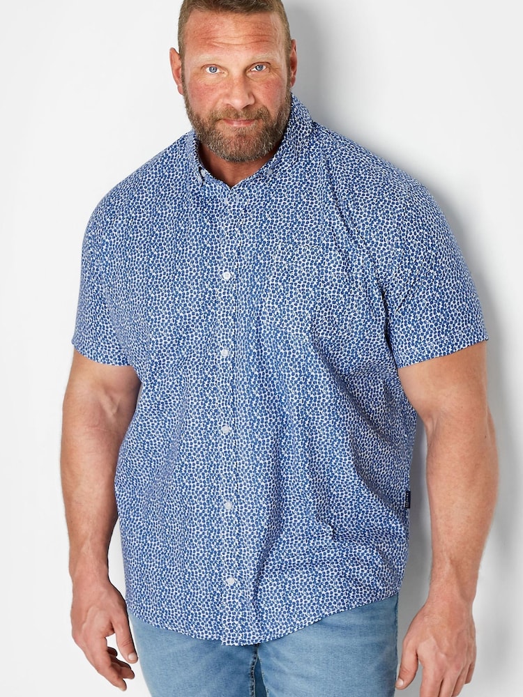 BadRhino Big & Tall Blue Poplin Shirt - Image 1 of 2