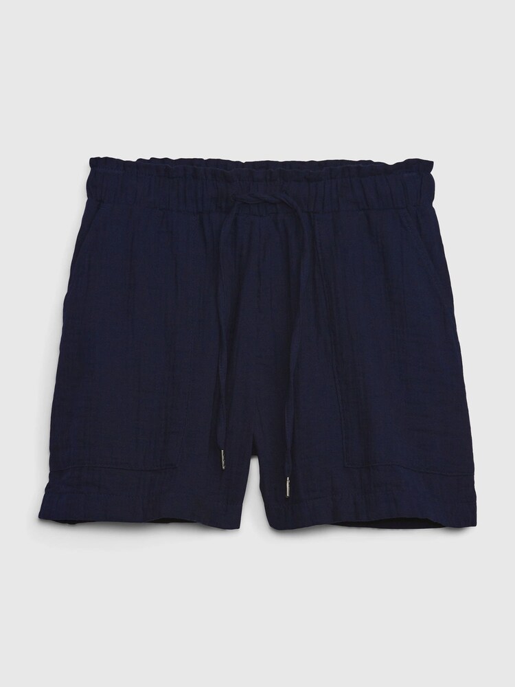 Gap Navy Blue Crinkle Gauze Shorts - Image 4 of 4