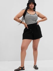 Gap Black Crinkle Gauze Shorts - Image 1 of 6