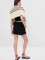 Gap Black Crinkle Gauze Shorts - Image 4 of 6