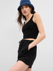 Gap Black Crinkle Gauze Shorts - Image 5 of 6