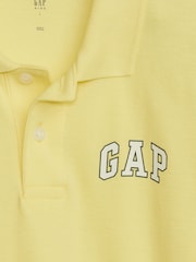 Gap Yellow Short Sleeve Gap Logo Polo Shirt - Kids - Image 3 of 3