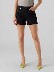 VERO MODA Black Mom Denim Shorts - Image 2 of 5
