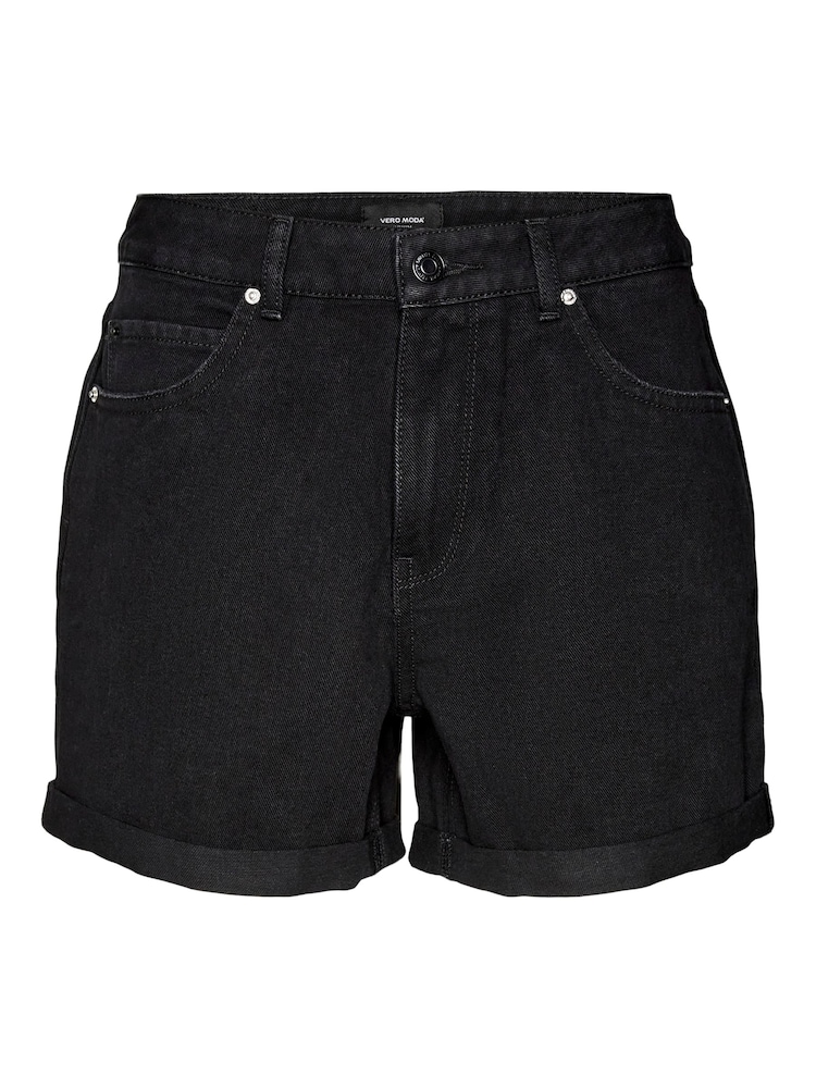 VERO MODA Black Mom Denim Shorts - Image 5 of 5