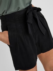 VERO MODA Black Tencel Tie Front Relaxed Shorts - Image 3 of 5