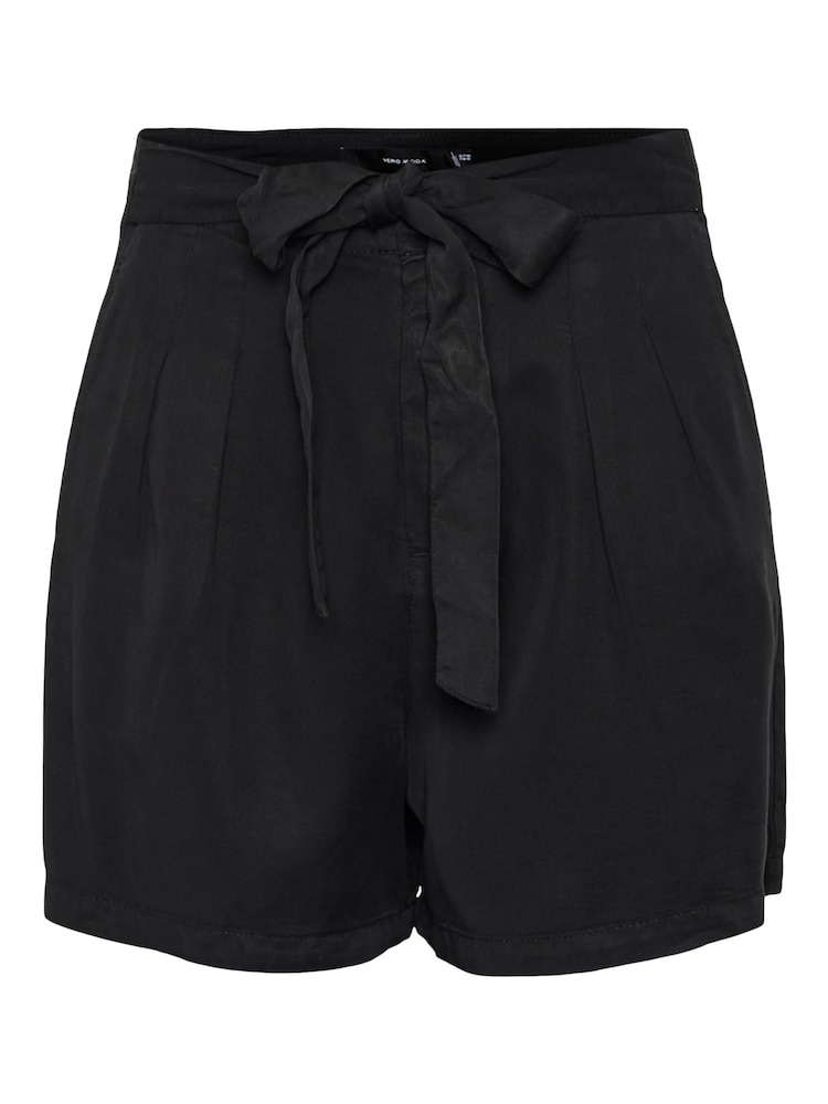 VERO MODA Black Tencel Tie Front Relaxed Shorts - Image 5 of 5