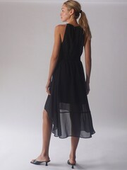 Religion Black High Low Halter Neck Sleeveless Merdian Dress - Image 2 of 5