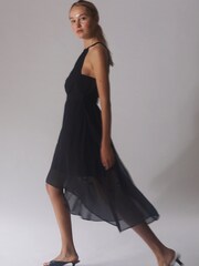 Religion Black High Low Halter Neck Sleeveless Merdian Dress - Image 3 of 5