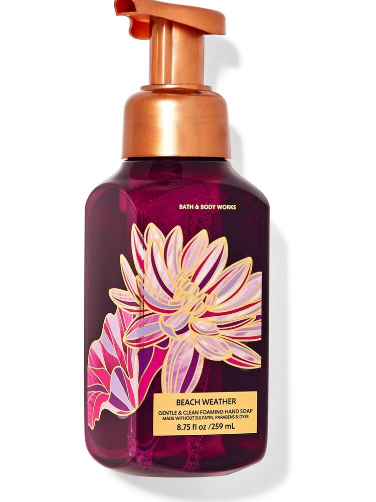 Bath & Body Works Beach Weather Gentle Clean Foaming Hand Soap 8.75 fl oz / 259 ml - Image 1 of 1 Bath & Body Works Beach Weather Gentle Clean Foaming Hand Soap 8.75 fl oz / 259 ml - Image 1 of 1