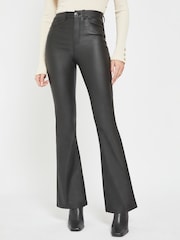 NOISY MAY Black Coated Flared Jean - Image 1 of 4