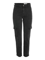 NOISY MAY Black Cargo Straight Leg Jeans - Image 5 of 5