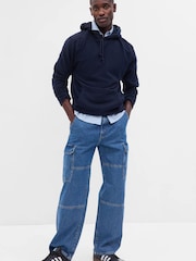Gap Blue 90s Original Straight Fit Cargo Jeans - Image 1 of 1