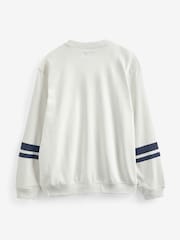 Gap White 1969 Arch Logo Long Sleeve Sweat Top - Image 2 of 3