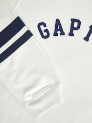 Gap White 1969 Arch Logo Long Sleeve Sweat Top - Image 3 of 3