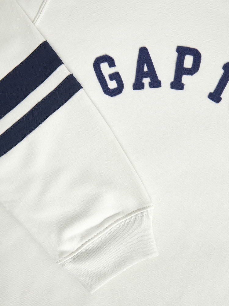 Gap White 1969 Arch Logo Long Sleeve Sweat Top - Image 3 of 3 Gap White 1969 Arch Logo Long Sleeve Sweat Top - Image 3 of 3