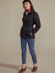 Hinter + Hobart Black Galloway Womens Belted Quilted Jacket - Image 2 of 3