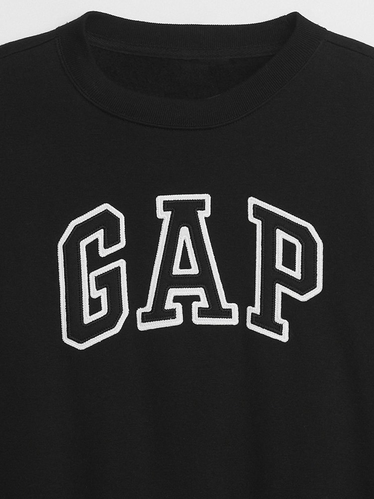 Gap Black Logo Crew Neck Sweatshirt - Image 10 of 10