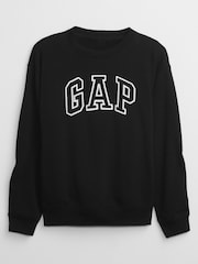 Gap Black Logo Crew Neck Sweatshirt - Image 9 of 10