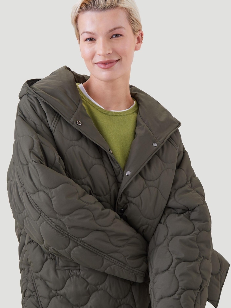 Kaldtvaer Green Narvik Onion Quilted Padded Jacket - Image 5 of 5