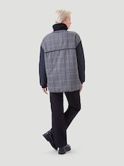 Kaldtvaer Black Arendal Onion Quilted Check Back Padded Jacket - Image 4 of 5