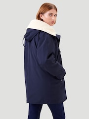 Kaldtvaer Navy Harstad Wind and Water Resistant Padded Parka Coat - Image 3 of 5