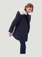 Kaldtvaer Navy Harstad Wind and Water Resistant Padded Parka Coat - Image 5 of 5
