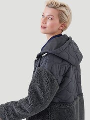 Kaldtvaer Grey Floro Long Teddy Borg Coat - Image 4 of 5