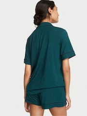 Victoria's Secret Black Ivy Green Pin Dot Modal Short Pyjamas - Image 2 of 3