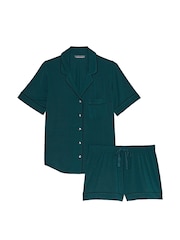 Victoria's Secret Black Ivy Green Pin Dot Modal Short Pyjamas - Image 3 of 3