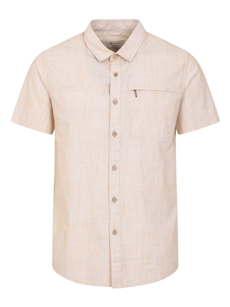Mountain Warehouse Yellow Coconut Slub Texture 100% Cotton Mens Shirt - Image 1 of 5 Mountain Warehouse Yellow Coconut Slub Texture 100% Cotton Mens Shirt - Image 1 of 5